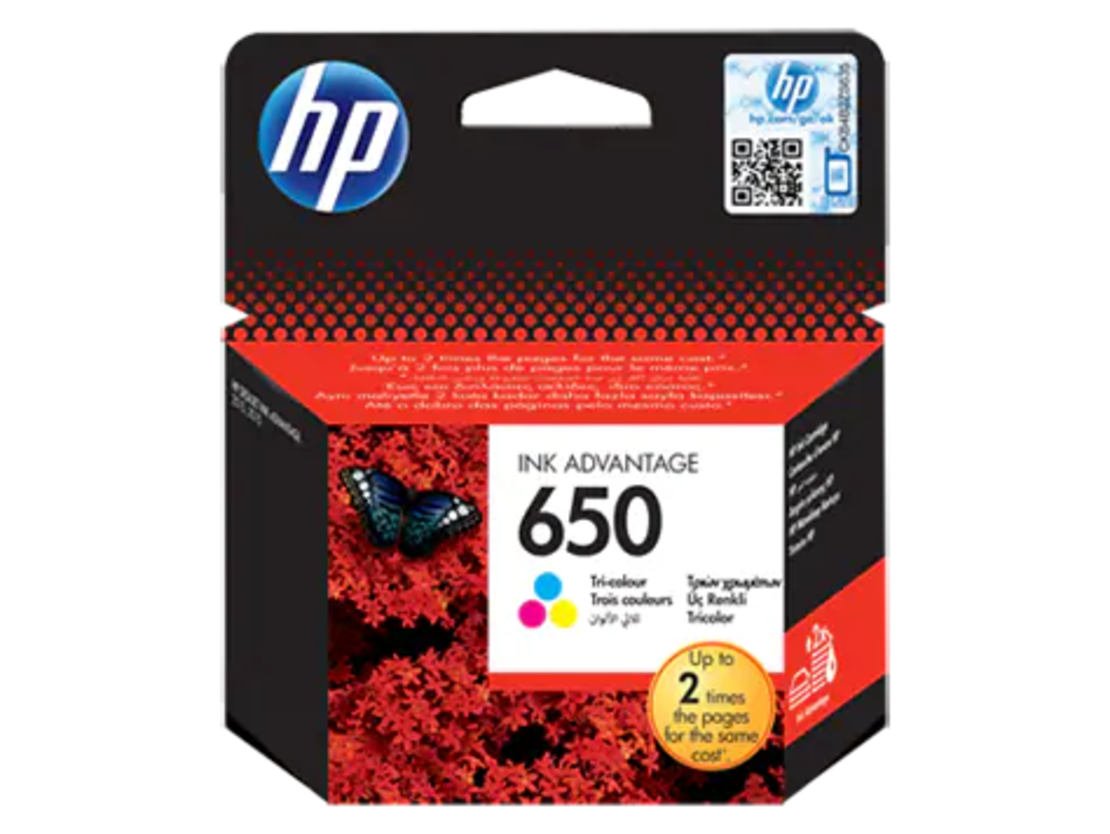 ראש דיו מקורי צבעוני HP 650