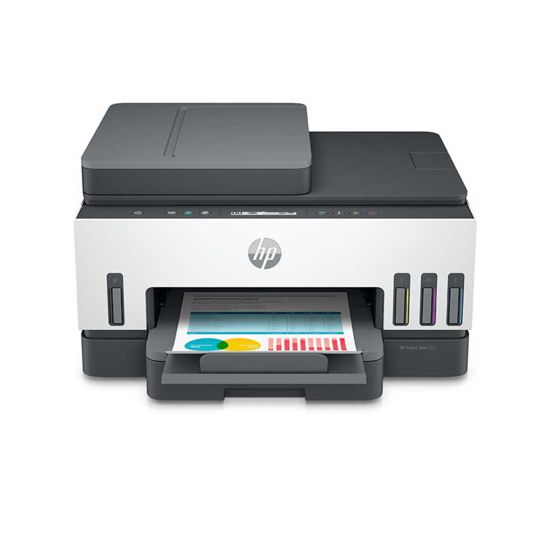 מדפסת משולבת הזרקה פקס HP 750 Smart Tank