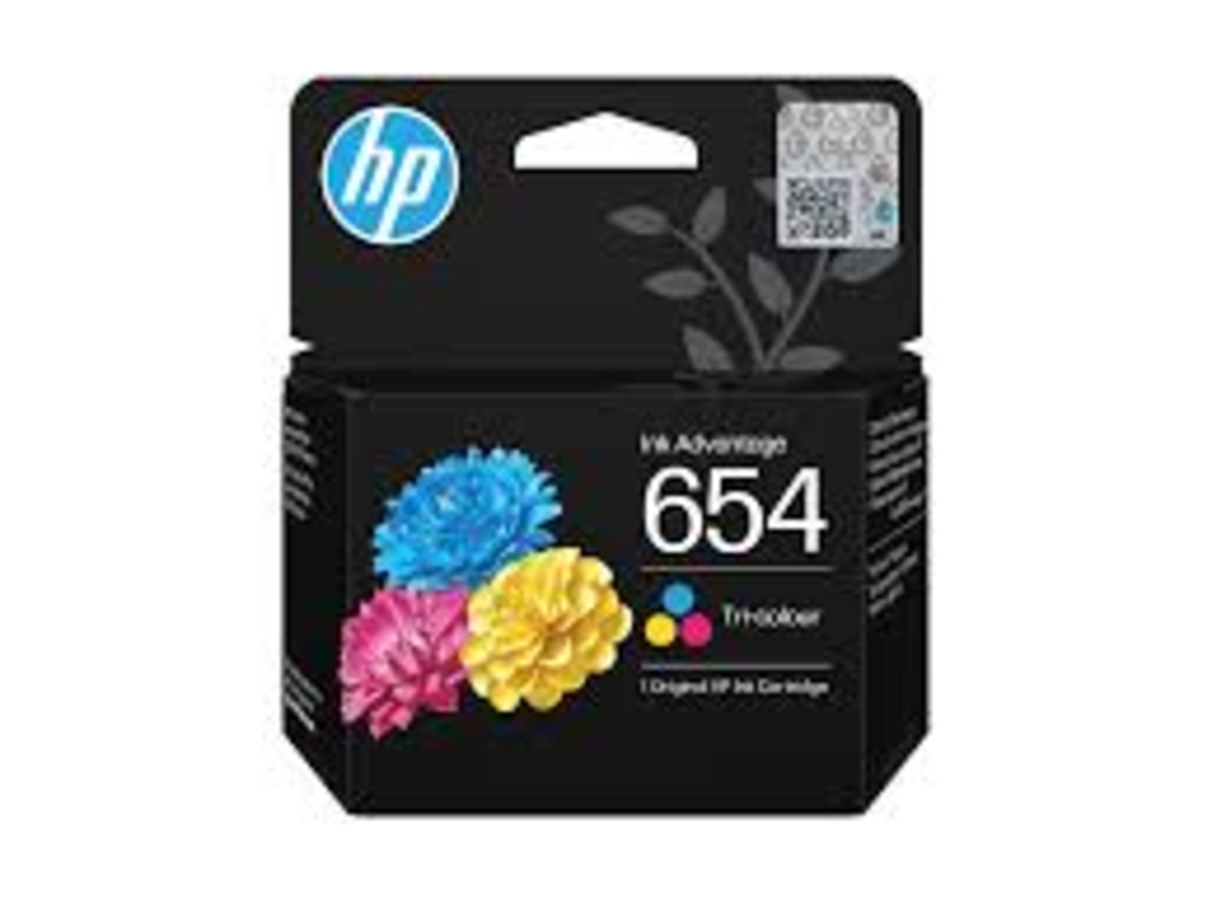 ראש דיו מקורי שחור HP 654 COLOR