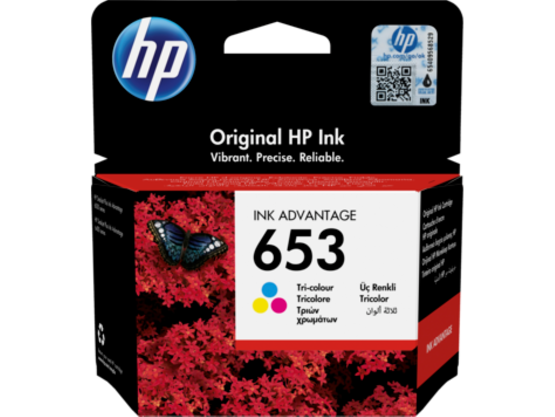 ראש דיו מקורי צבעוני HP 653 COLOR