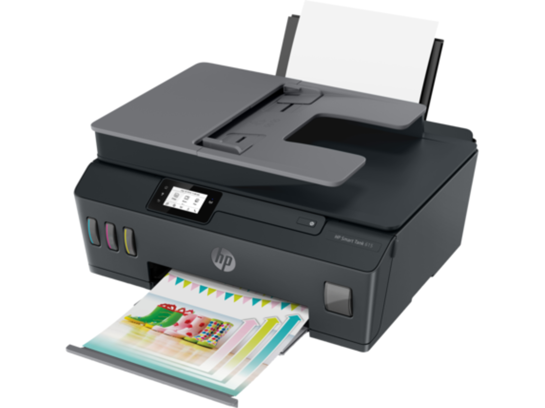 מדפסת משולבת הזרקה פקס HP 615 Smart Tank
