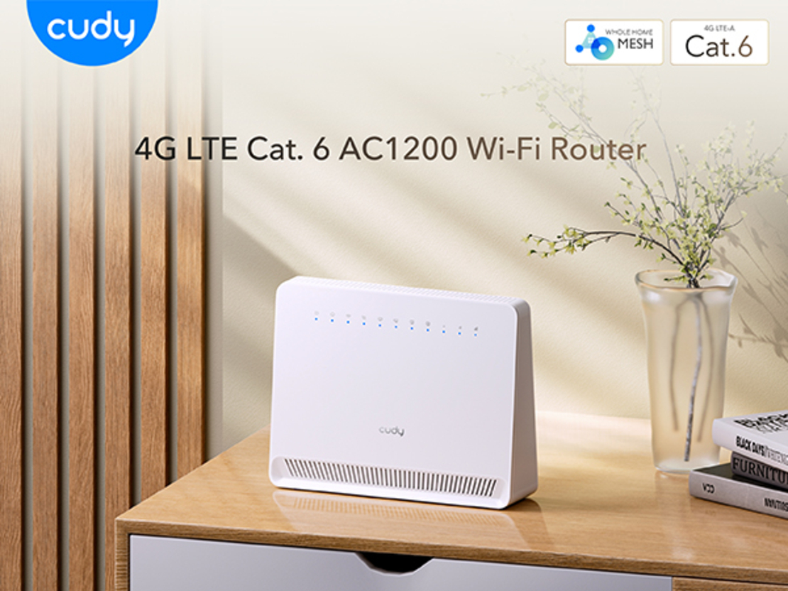 נתב אלחוטי CUDY AC1200 Wi-Fi 4G LTE-Cat6 Gigabit Router LT700E
