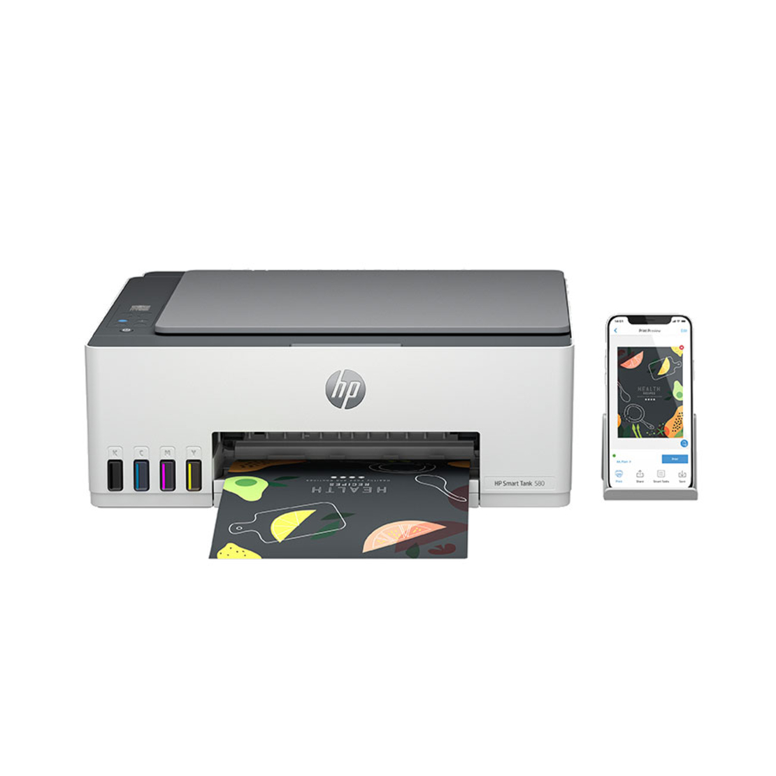 מדפסת משולבת הזרקה HP 580 Smart Tank