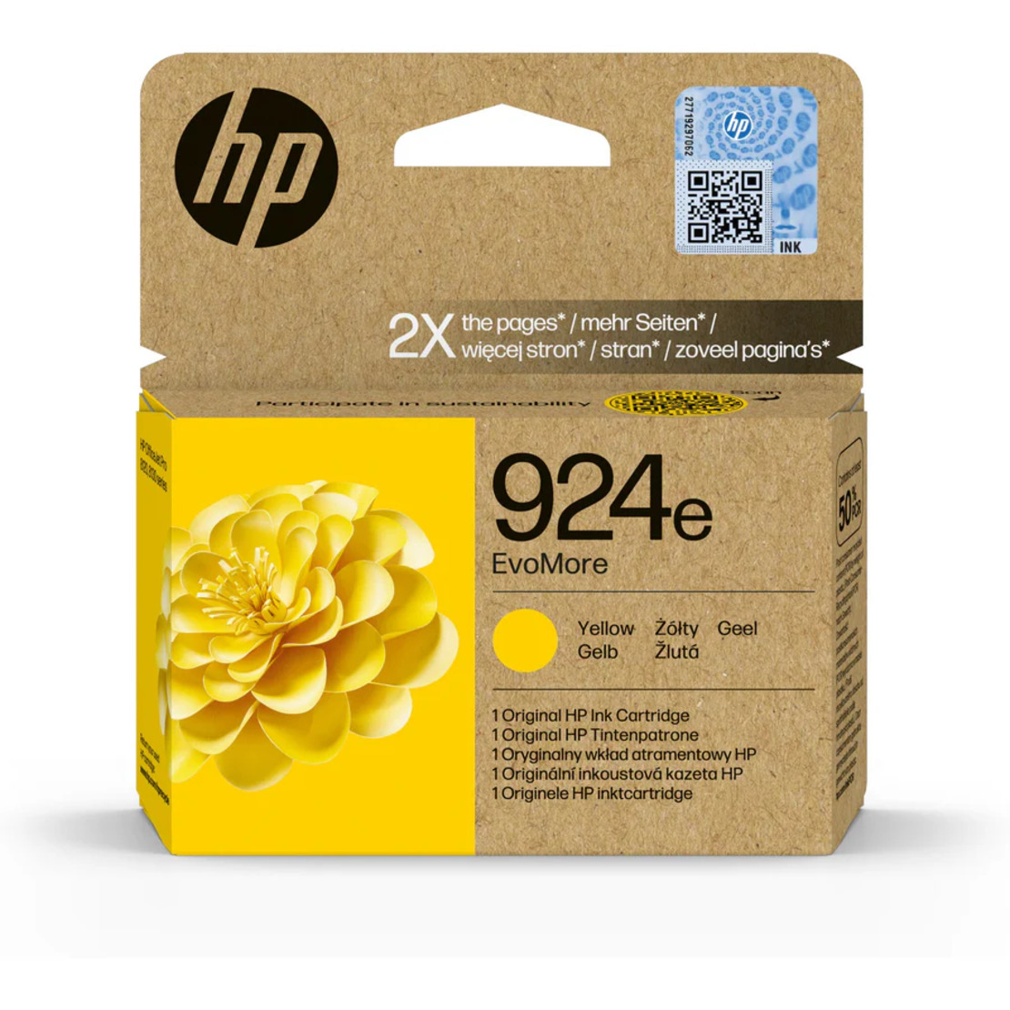 ראש דיו מקורי צהוב HP 924e XL OJ Pro 8133