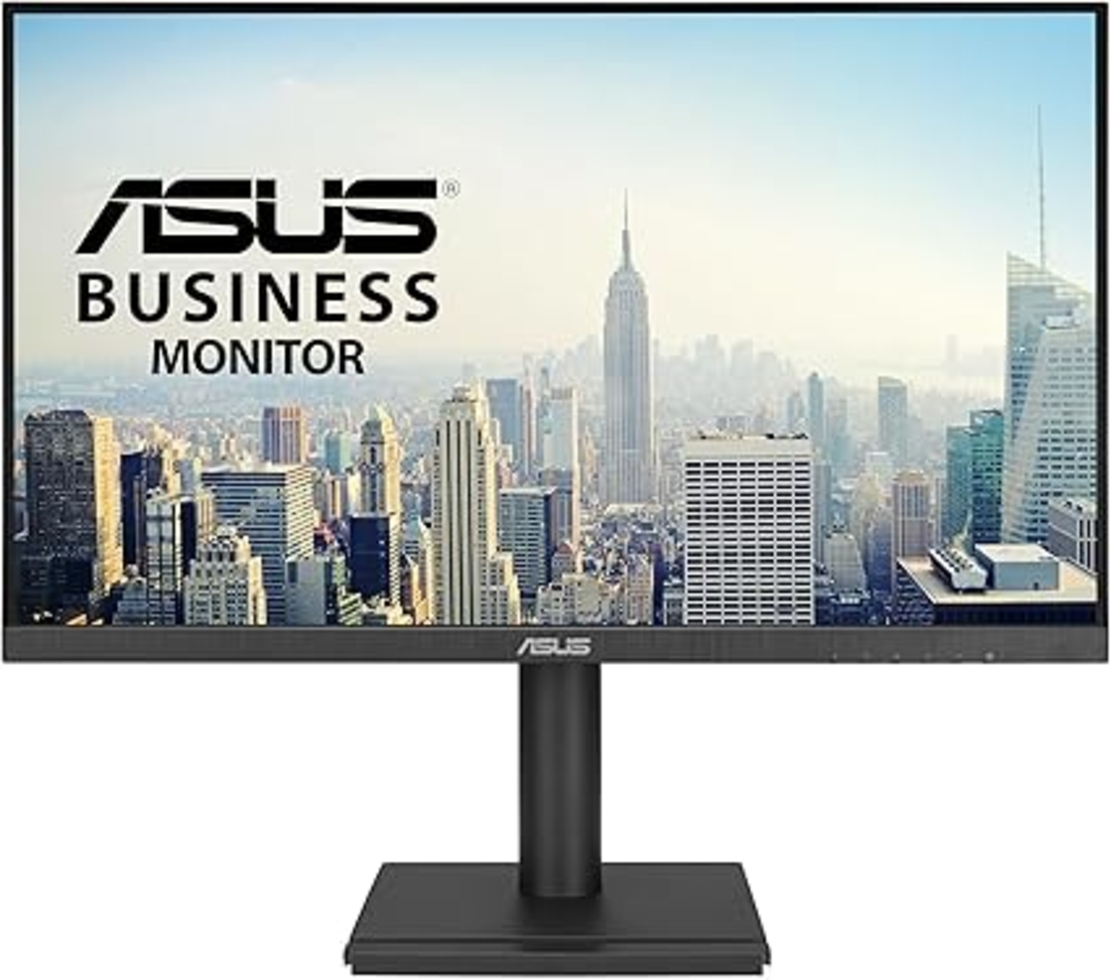 מסך מחשב + רמקולים ASUS VA24DQFS 23.8 100HZ IPS HDMI VGA DP 1MS SPK USB PIVOT