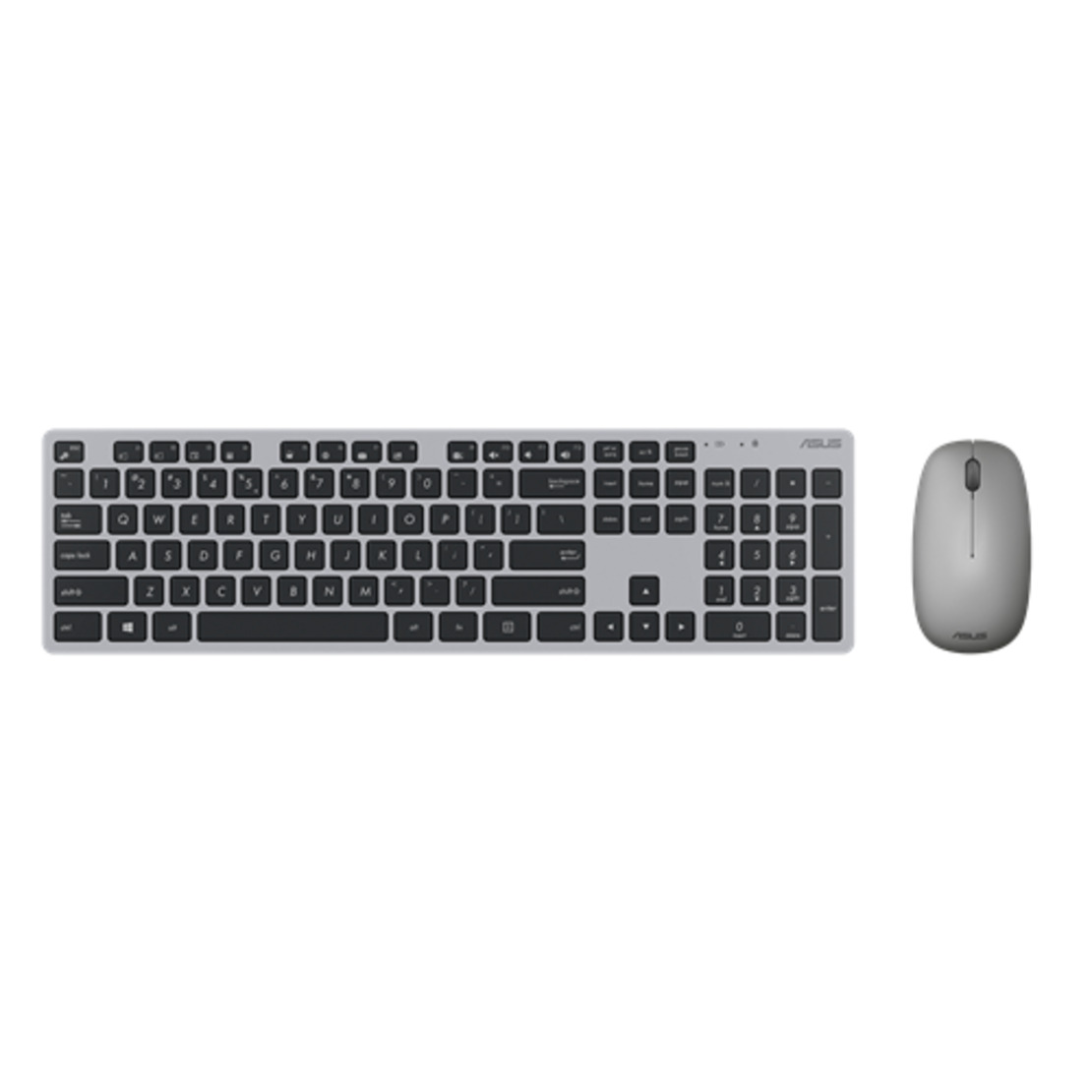 מקלדת + עכבר אלחוטיים שחור כסוף ASUS W5000 Wireless Slim Black silver