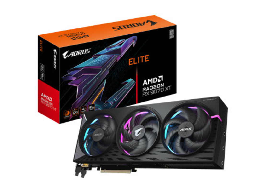 כרטיס מסך Gigabyte AORUS Radeon RX 9070 XT ELITE 16G