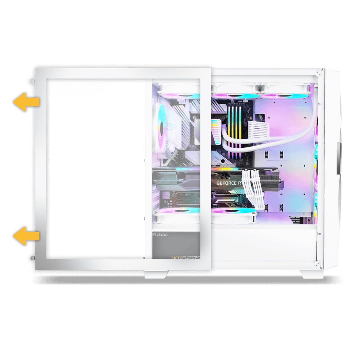 מארז מחשב ANTEC Gaming Case DF700 FLUX WHITE