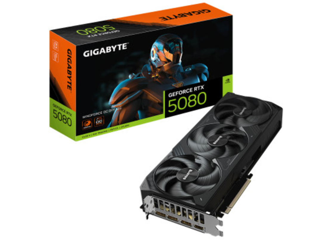 כרטיס מסך GIGABYTE RTX5080 WINDFORCE O.C 16G