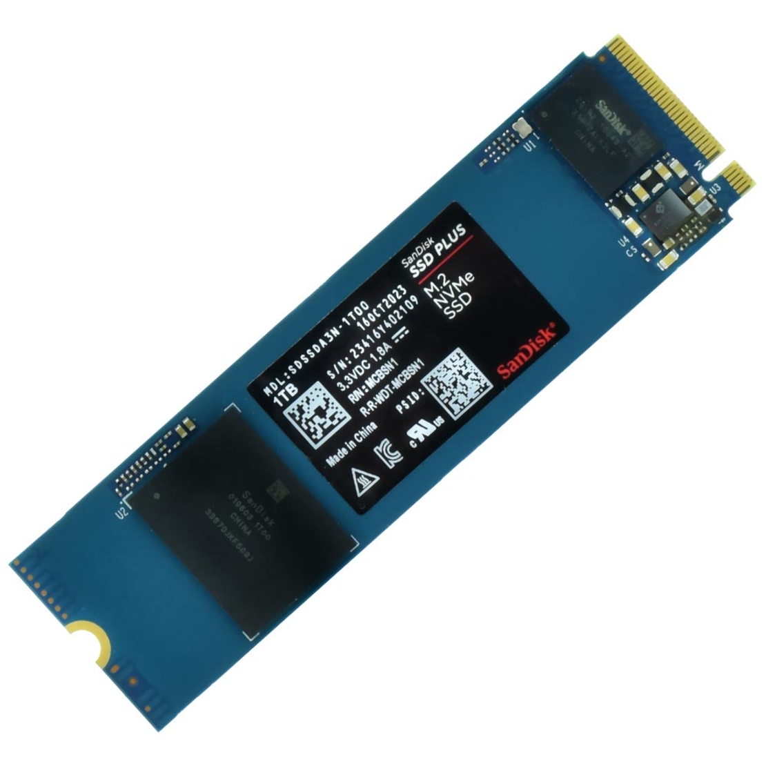 דיסק SANDISK SSD PLUS NVME PCIE M.2 1T