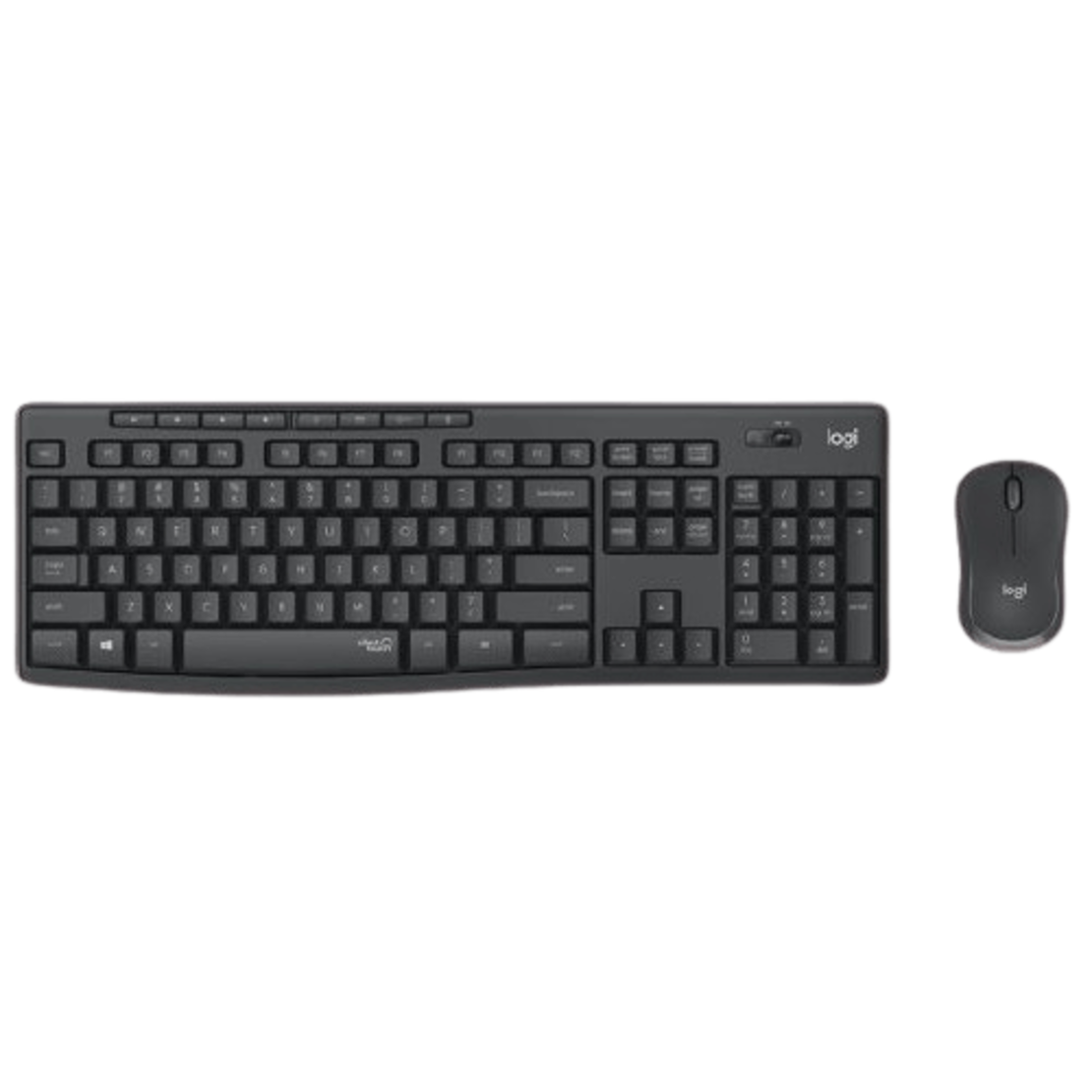 מקלדת + עכבר אלחוטיים שקטים LOGITECH MK295 SILENT BLACK