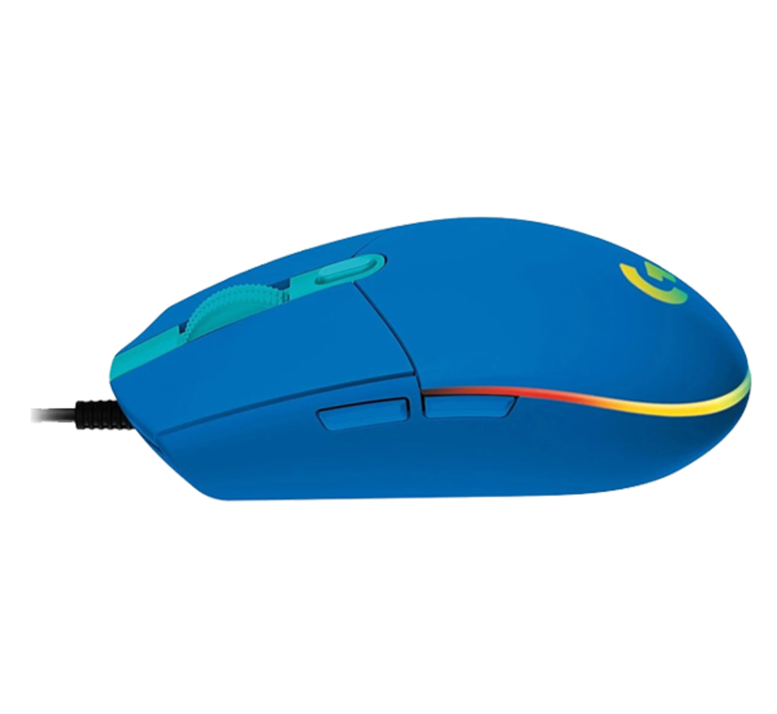 עכבר גיימינג חוטי LOGITECH G102 LIGHTSYNC BLUE