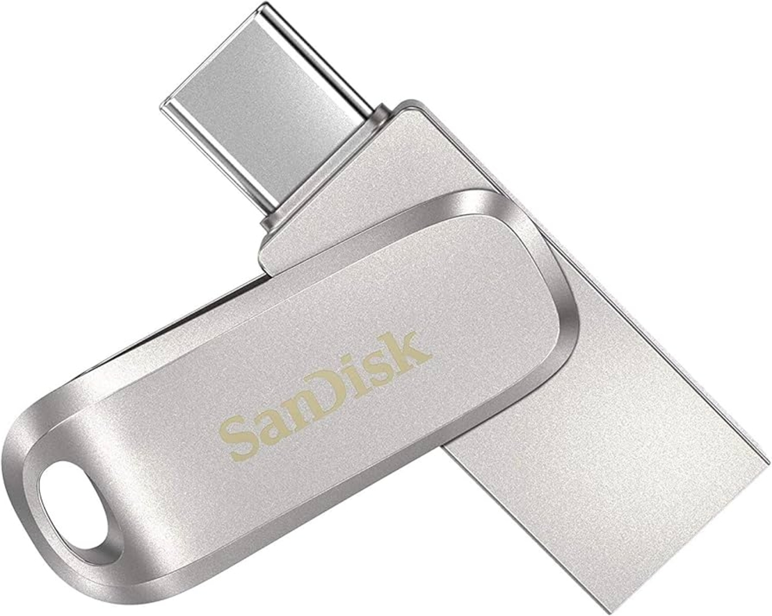 דיסק און קי SANDISK 128GB ULTRA DUAL DRIVE USB TYPE-C -SILVER