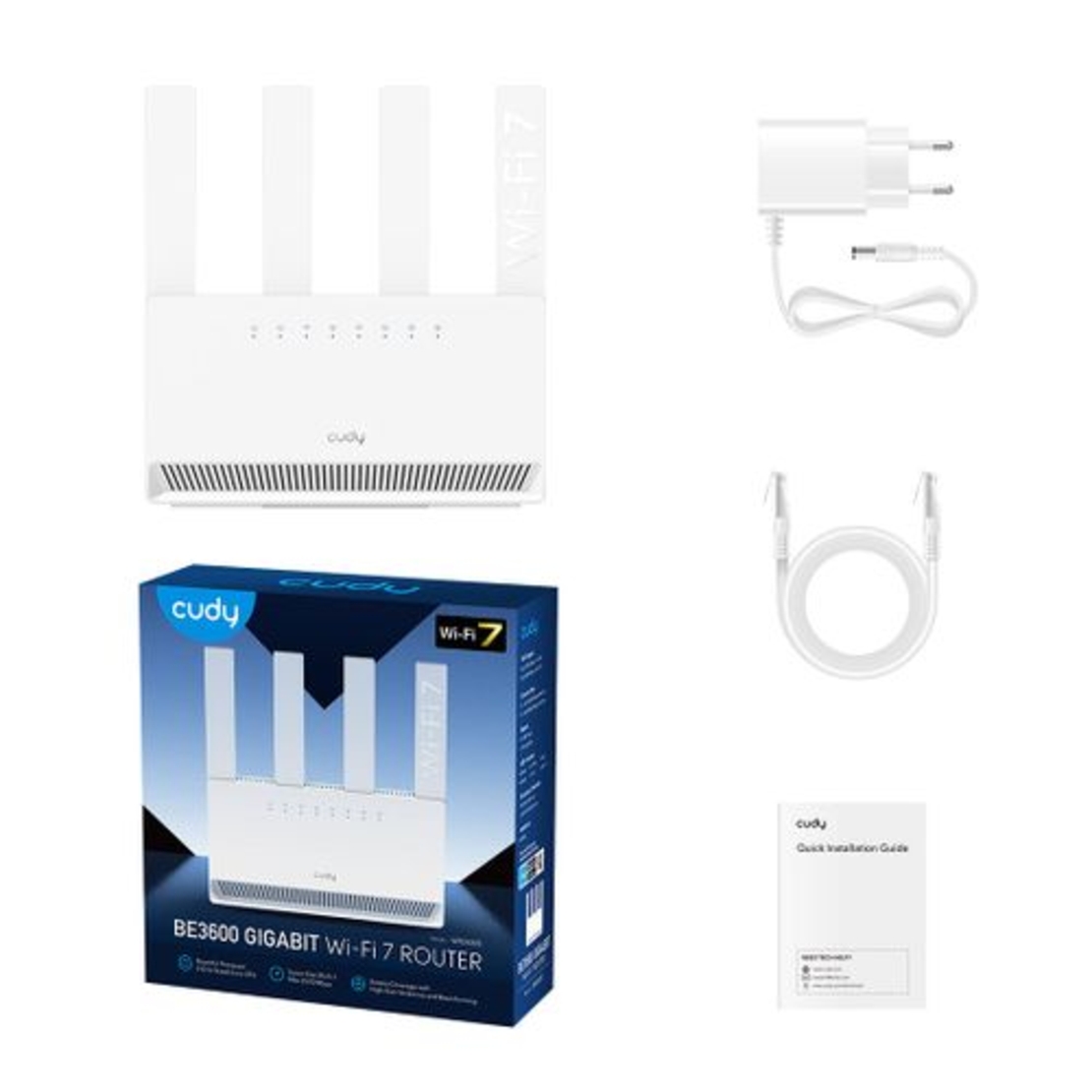 נתב אלחוטי CUDY BE3600E Wi-Fi 7 Router