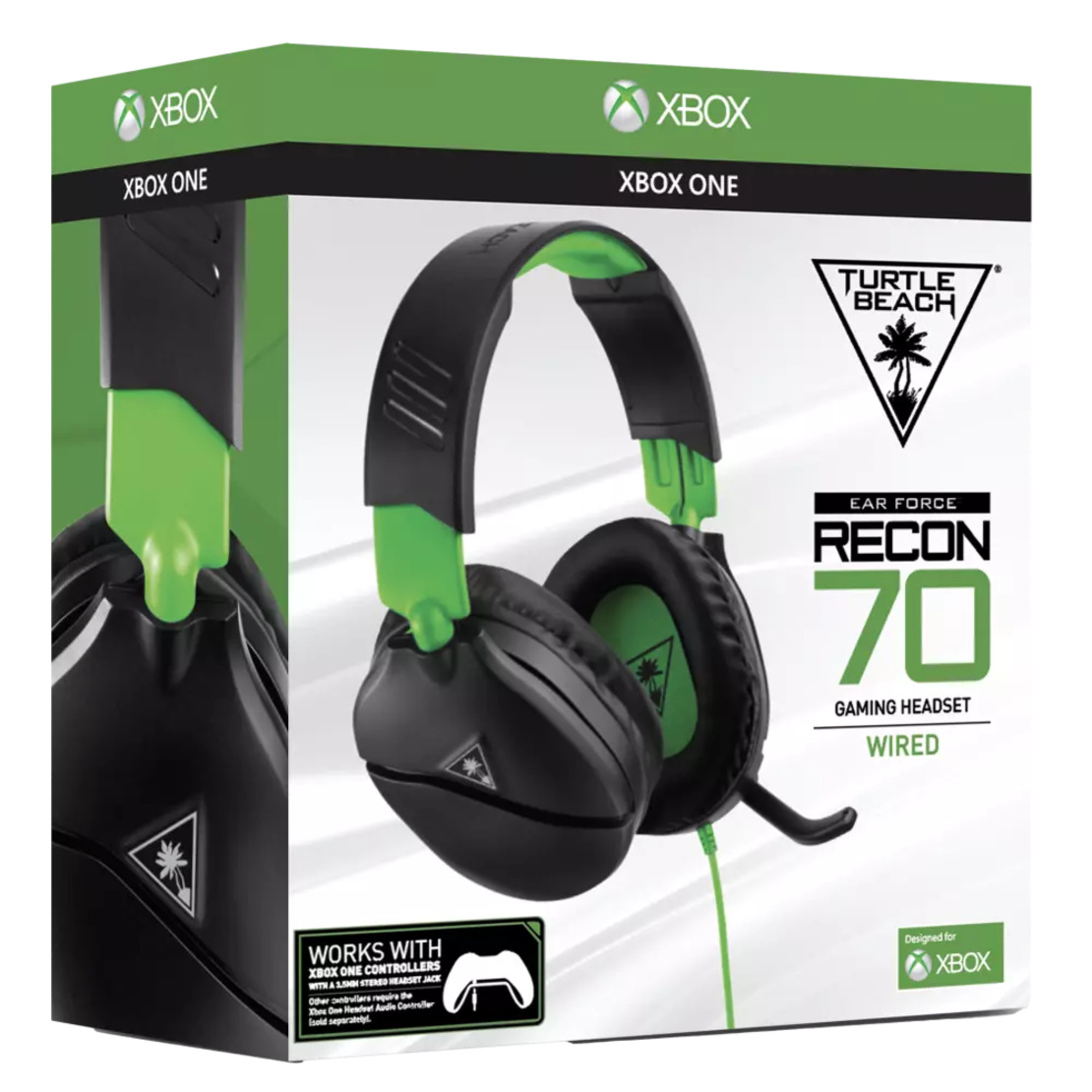 אוזניות גיימינג TURTLE BEACH RECON 70 FOR XBOX PC – שחור-ירוק