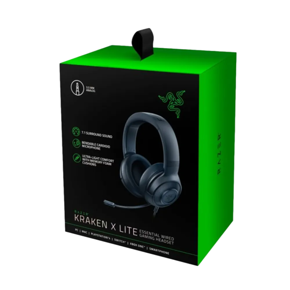 אוזניות גיימינג חוטיות RAZER KRAKEN X LITE