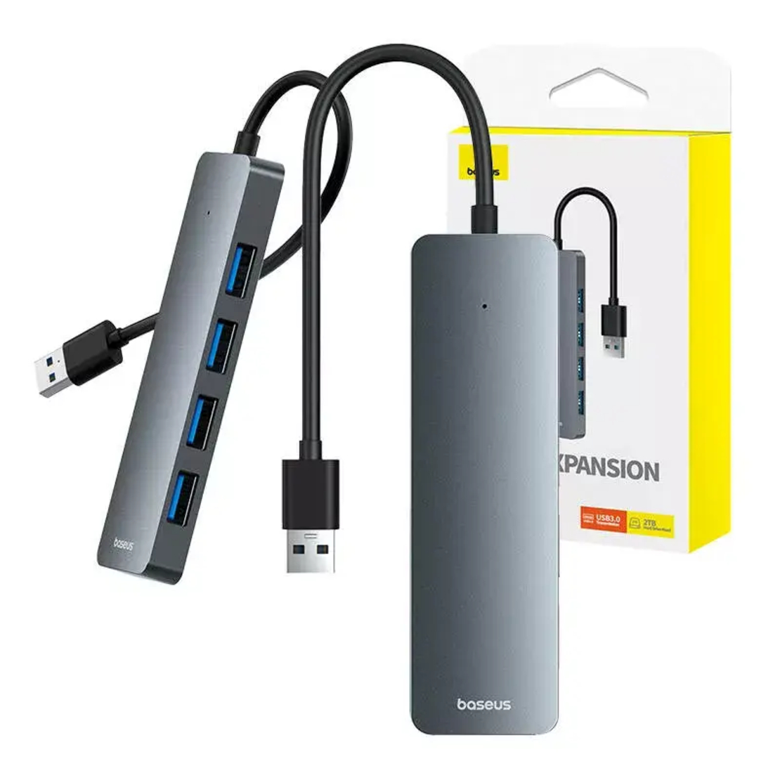מתאם מפצל Baseus usb3 hub 4 port