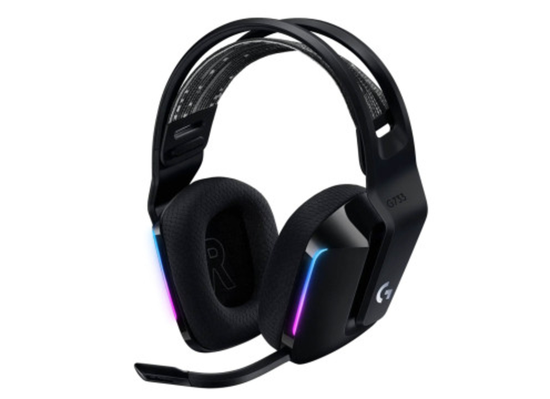 אוזניות גיימינג אלחוטיות שחור LOGITECH G733 BLACK