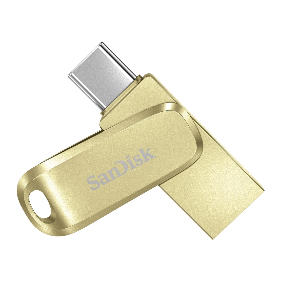 דיסק און קי SANDISK 256GB DUAL DRIVE USB TYPE-C GOLD