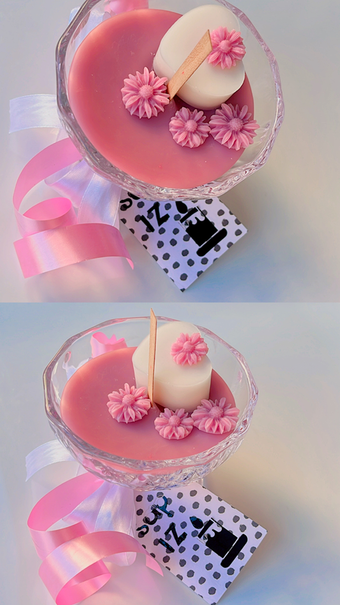 נר ריחני בכלי דגם Pink