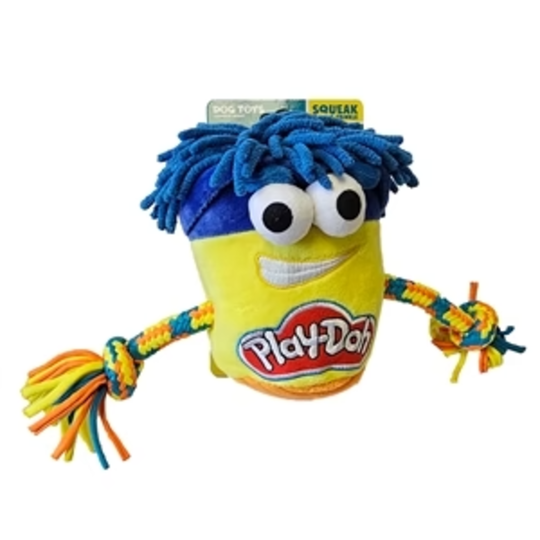 🐾 Hasbro Play-Doh T-Shirt Rope Tug Dog Toy – צעצוע משיכה hasbro
