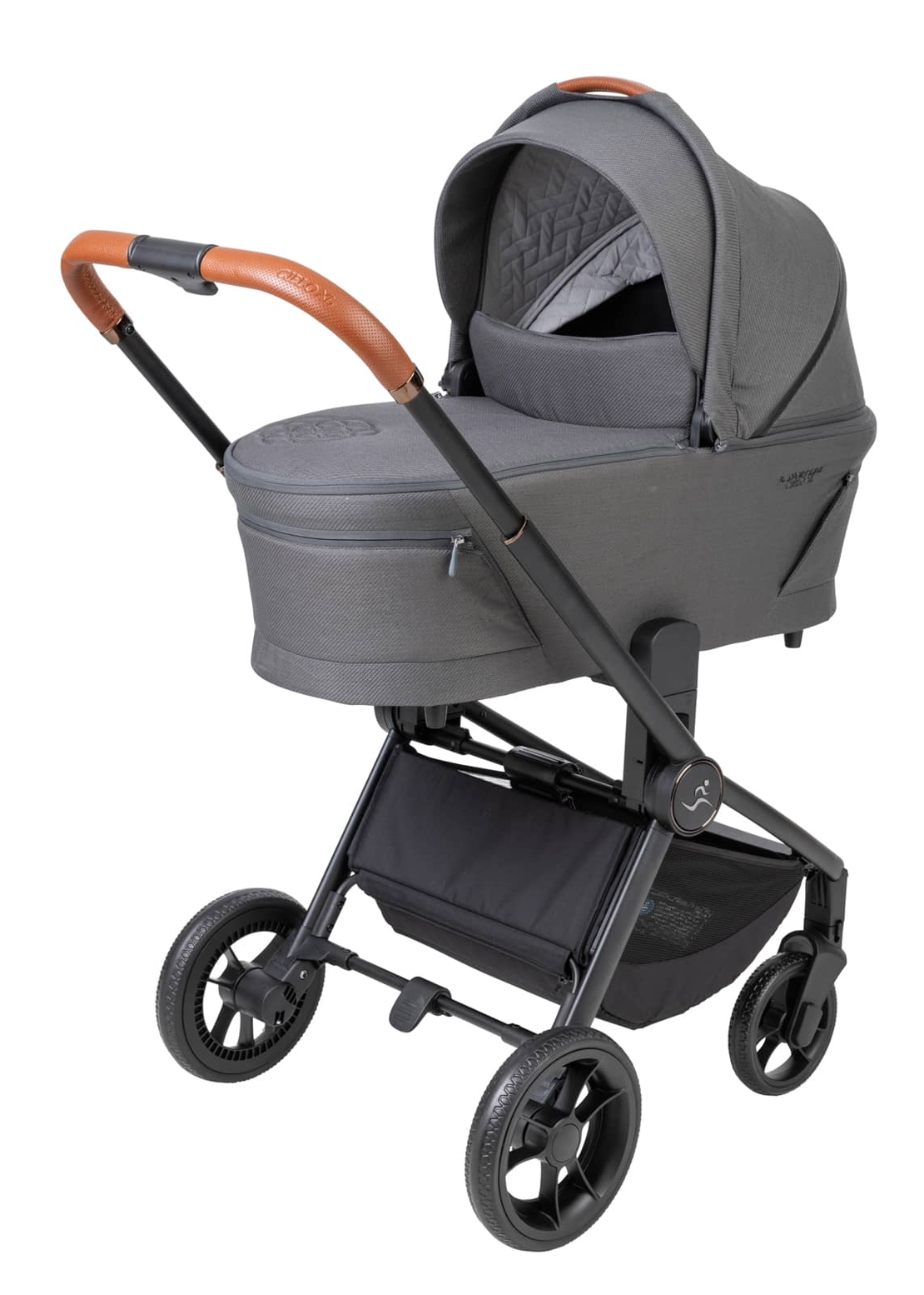 עגלת ספורטליין אקסל CIELO XL UNIQUE 2024 אפור ידית חומה SPORTLINE