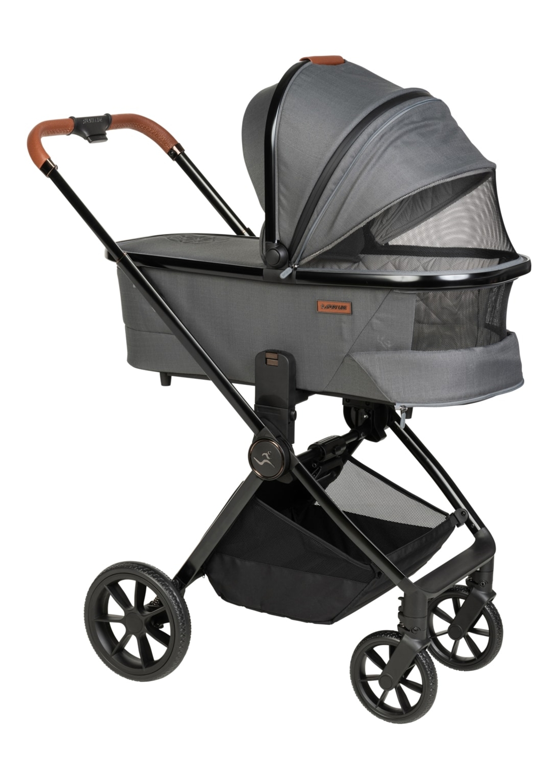 עגלה ULTRA ספורטליין 2024 SPORTLINE אפור/ידית חומה