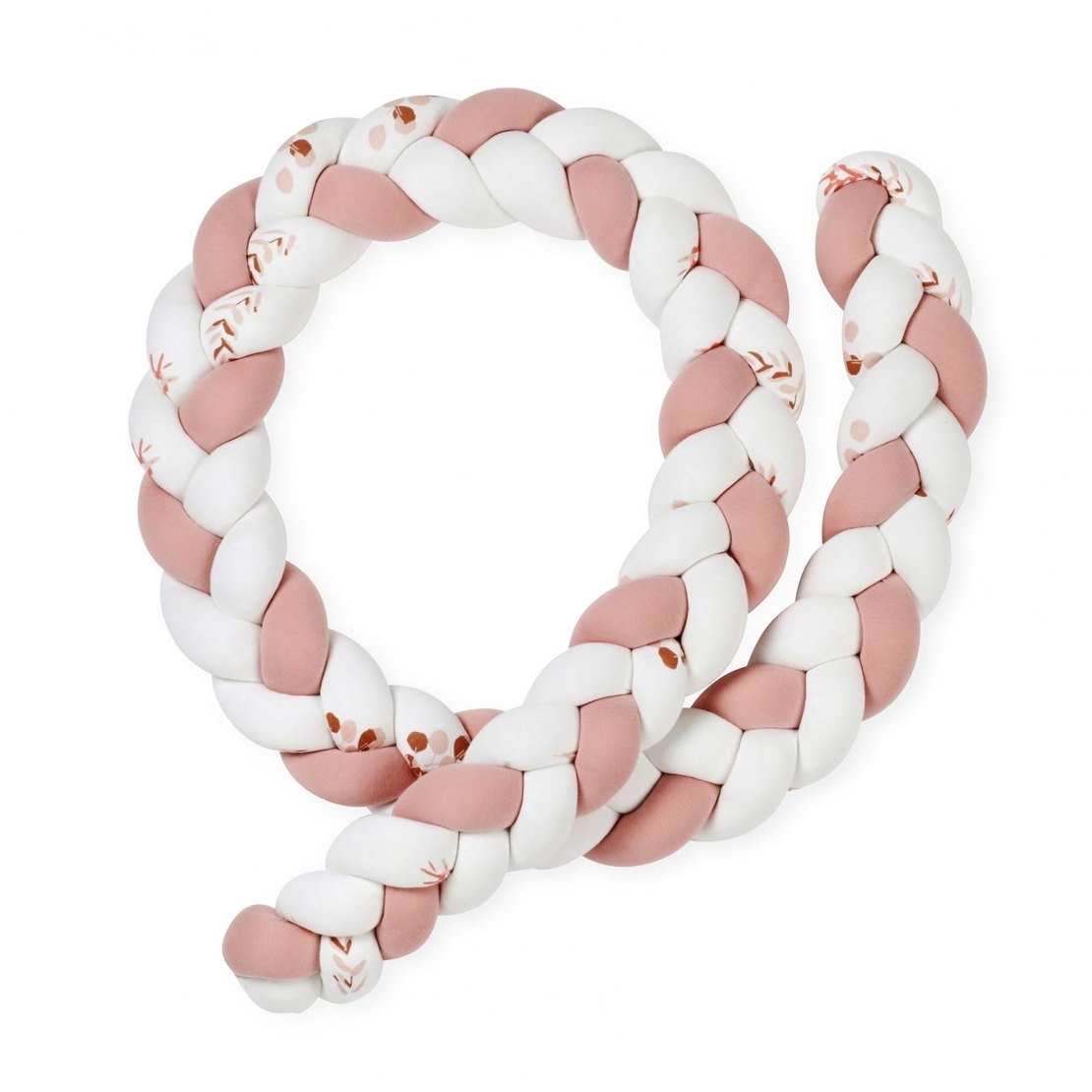 כרית נחשוש קלועה פרפרים ורודים מודפס