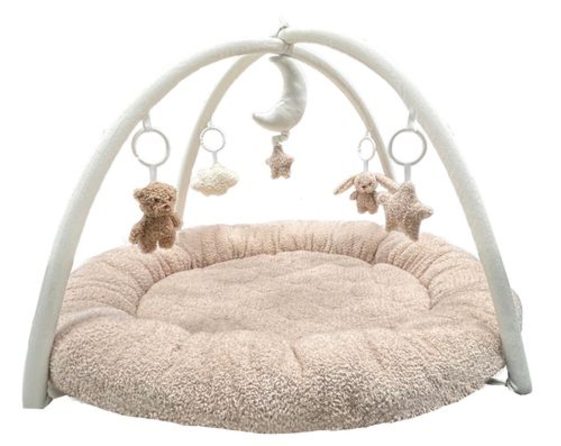 אוניברסיטה ומשטח פעילות לתינוק מרופד במיוחד - ספארי עגול Nuni