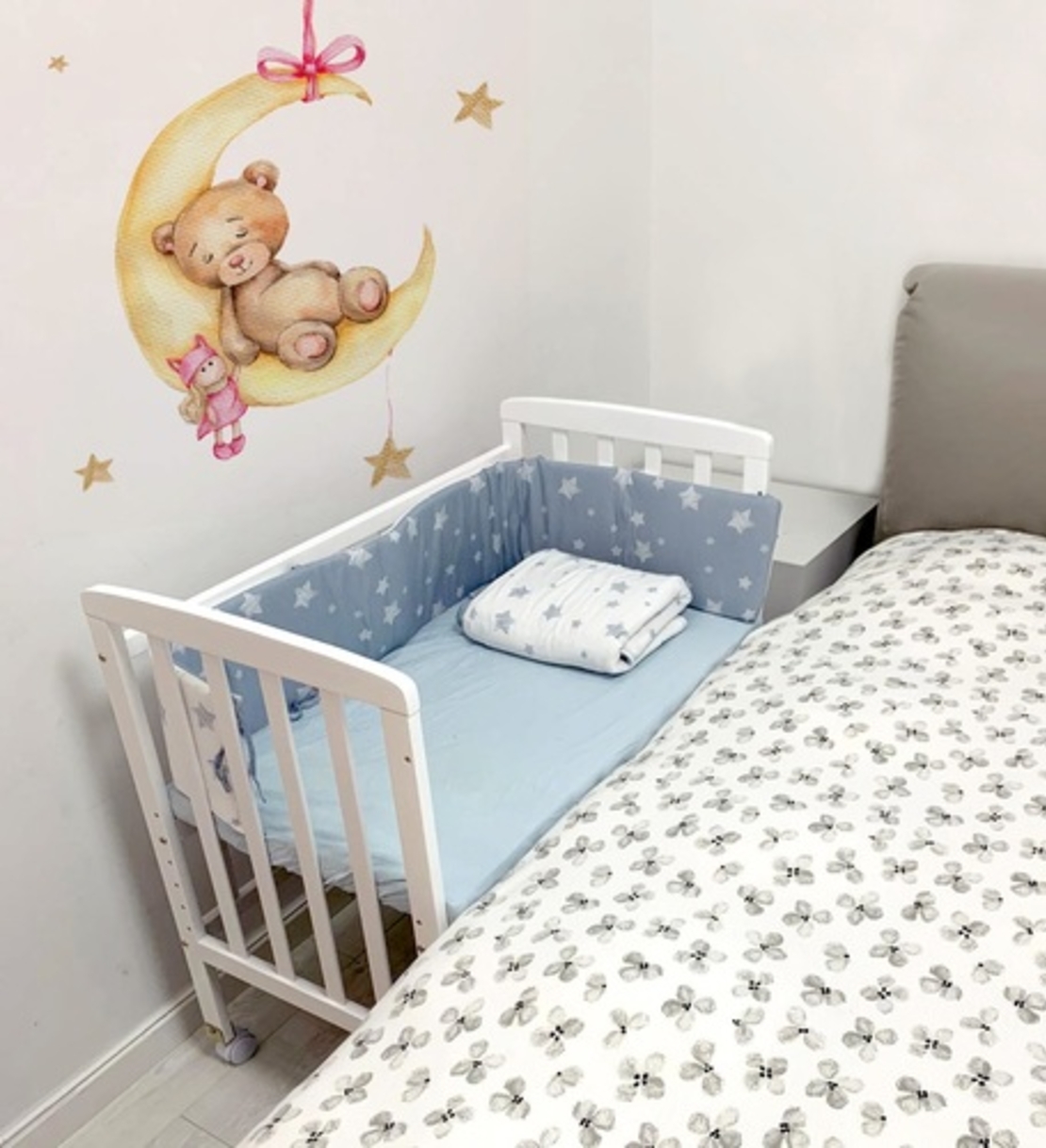 עריסה עץ מתחברת אוריה Super Baby