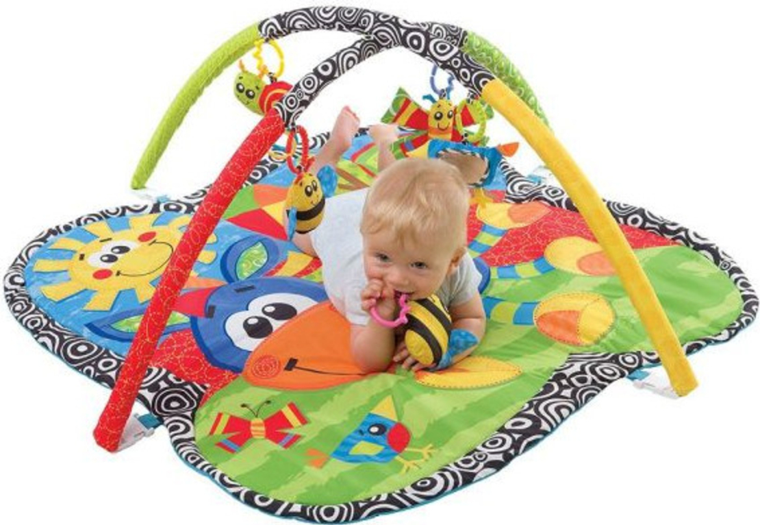 PlayGro אוניברסיטה לתינוק קליפ קלופ 3 ב 1 עם בובה מנגנת ושלל פעילויות