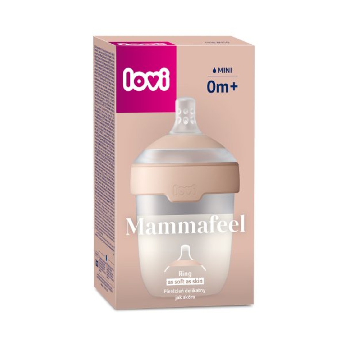 מארז התנסות בקבוק האכלה לתינוק סדרת Mammafeel נפח 150 מ''ל + זוג מוצצים הרמוני במהדורה מוגבלת מבית Lovi