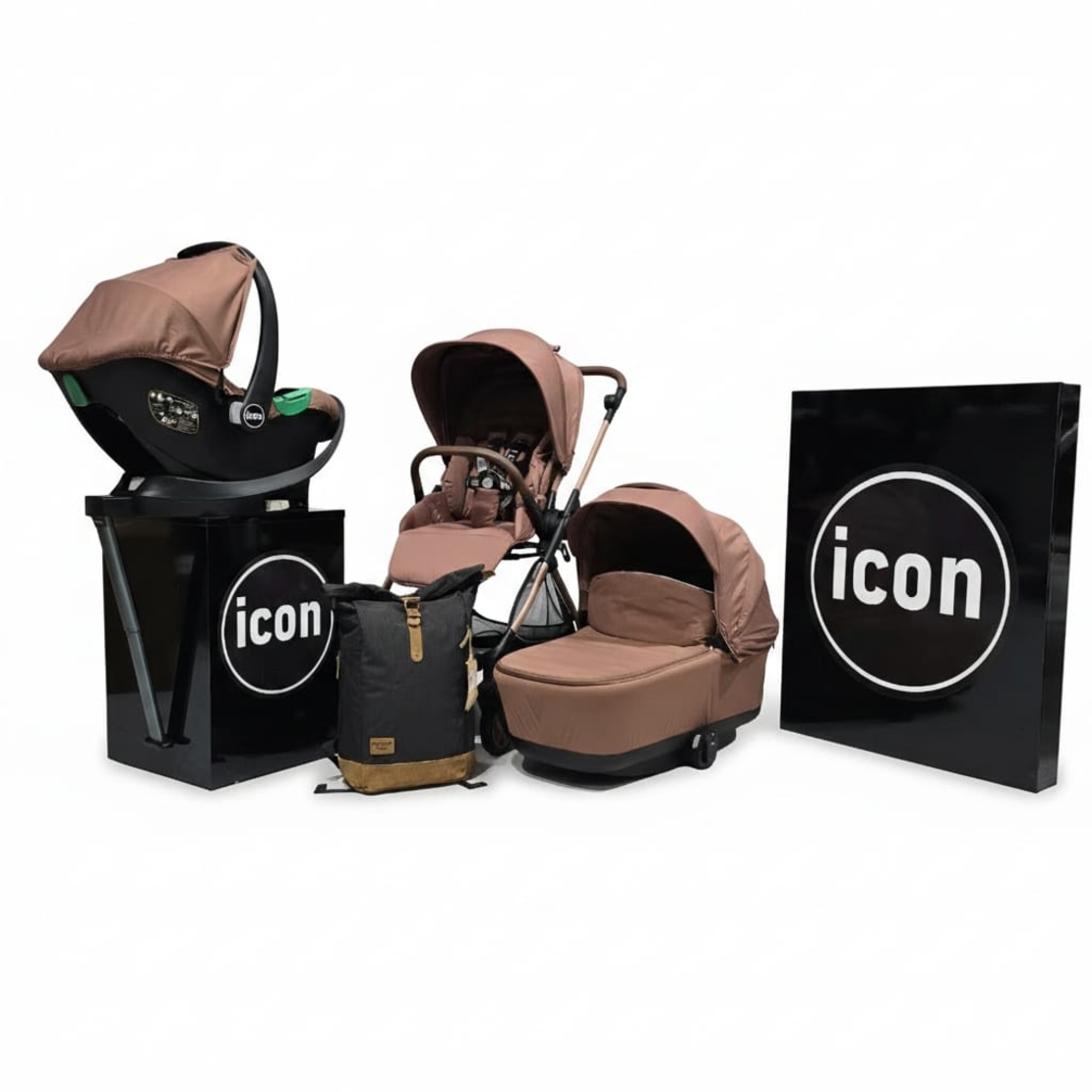 עגלה  משולב אמבטיה+ טיולון+ סל קל + בסיס איזופיקס דגם velo  בייבי מישל