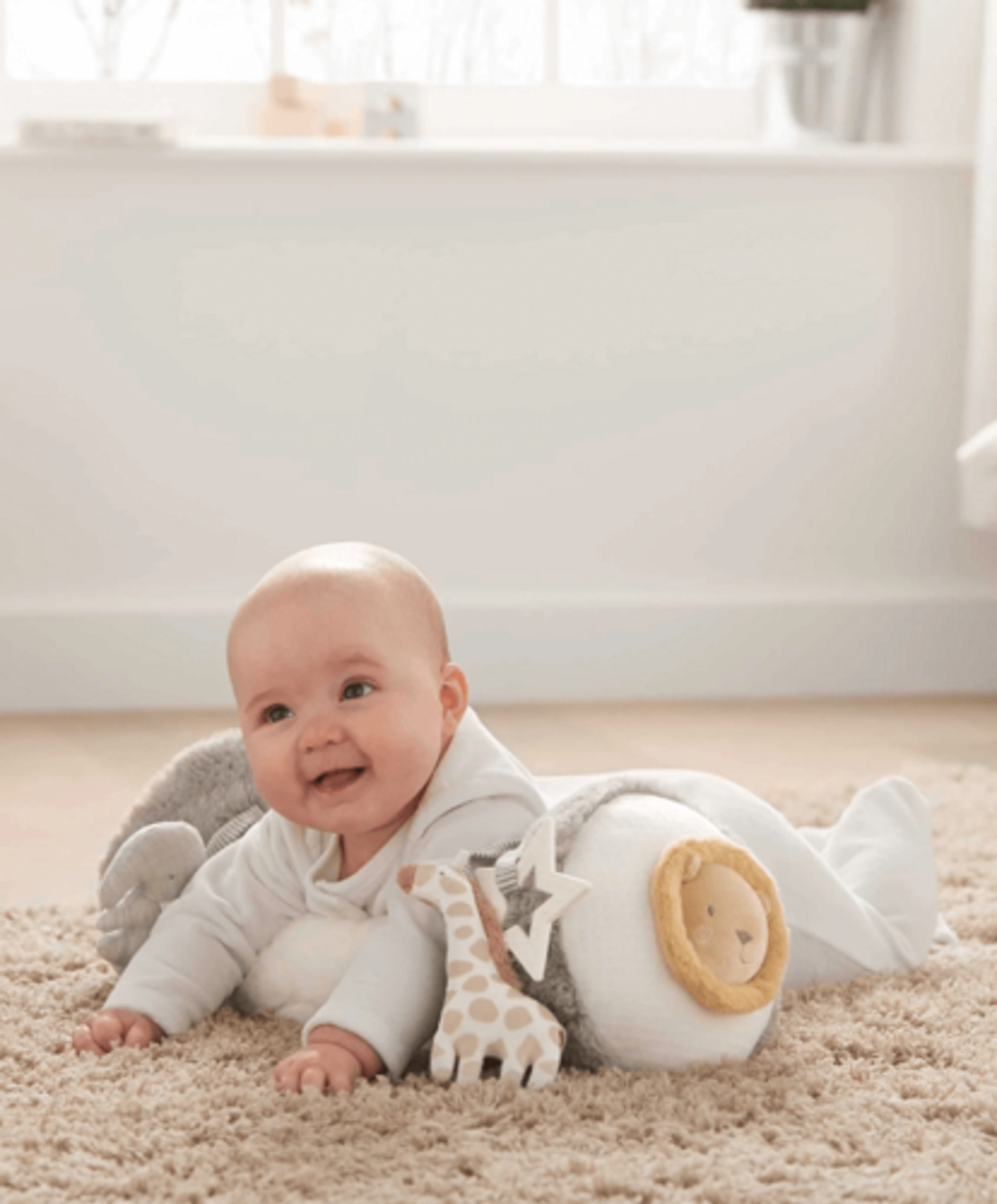 כרית התפתחות בטן אפור mamas&papas