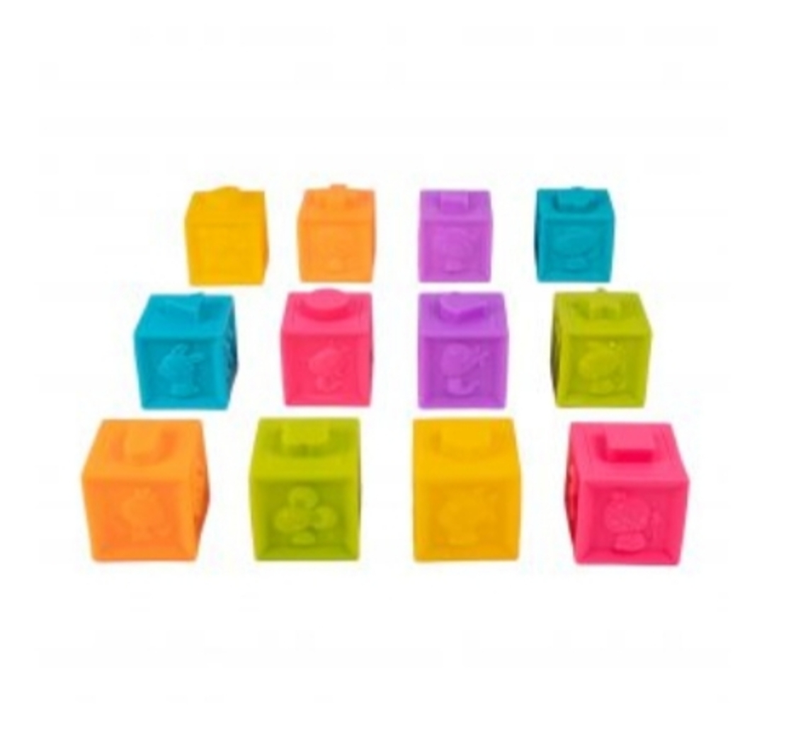 סט 12 קוביות רכות SPARK TOYS