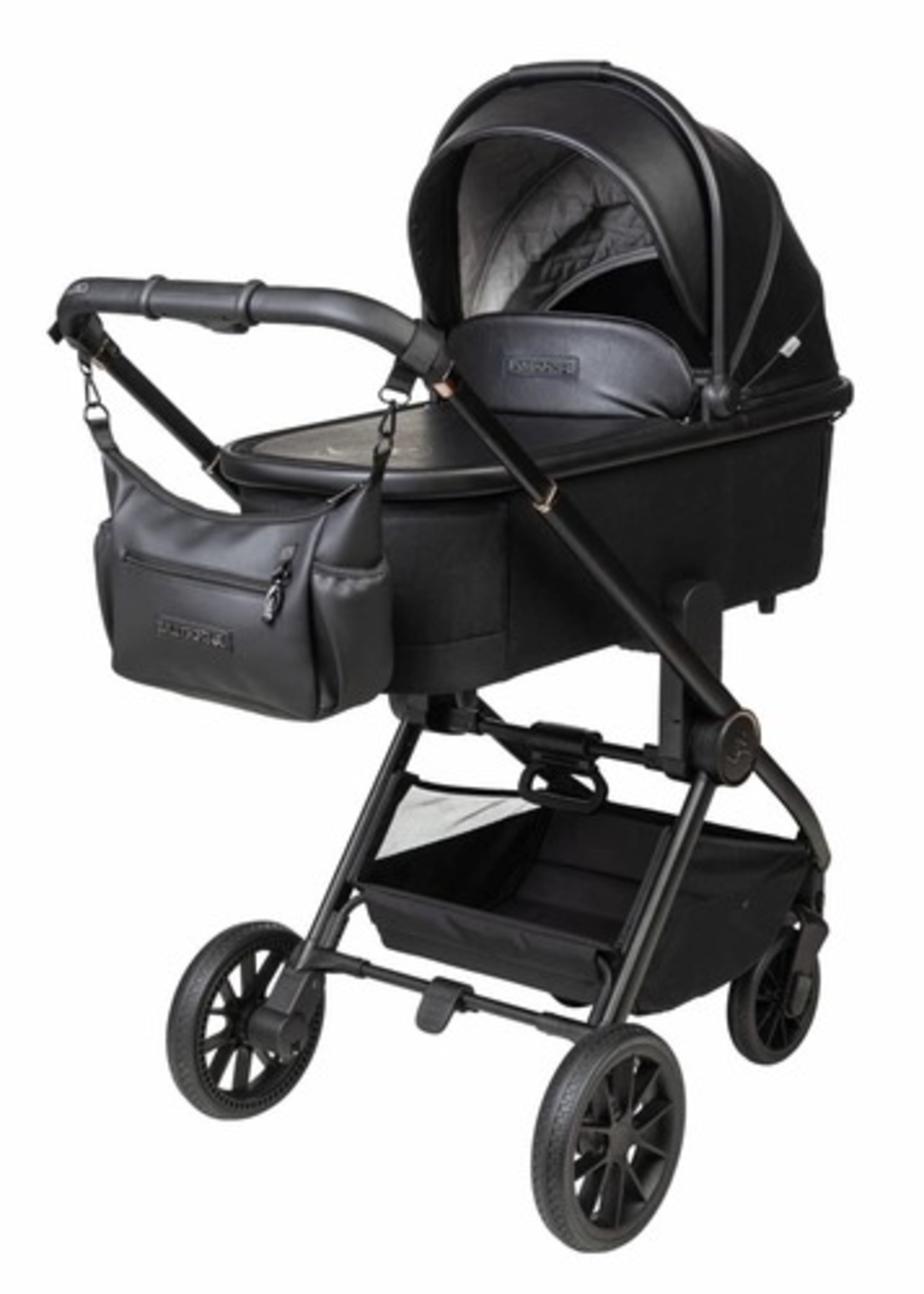 עגלת סיאלו פרו מהדורה מיוחדת Cielo Pro Leather קולקציית 2023 עור שחור