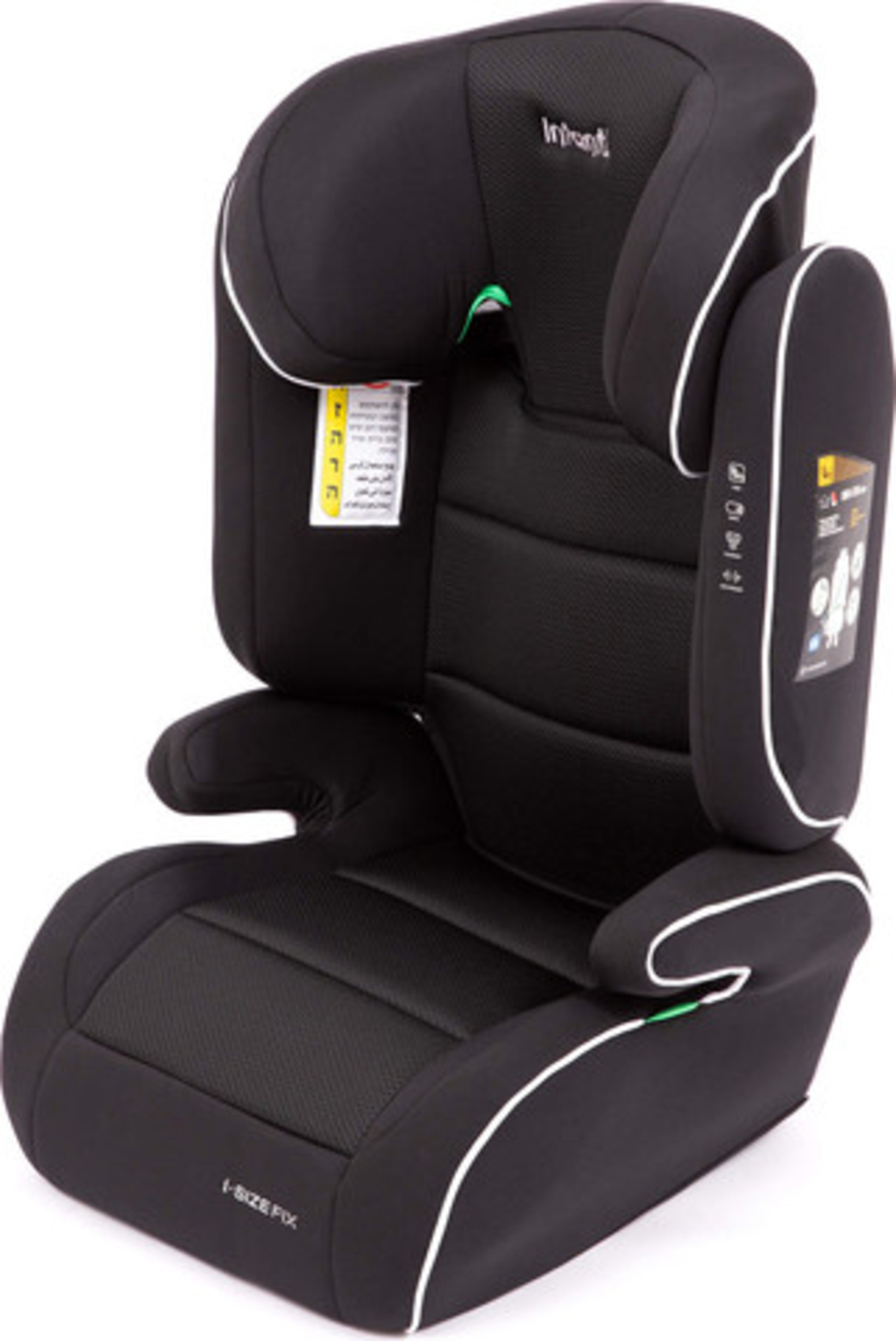 בוסטר ישיבה כולל משענת לרכב בתקינה חדשה דגם Sport R129 צבע הבוסטר שחור