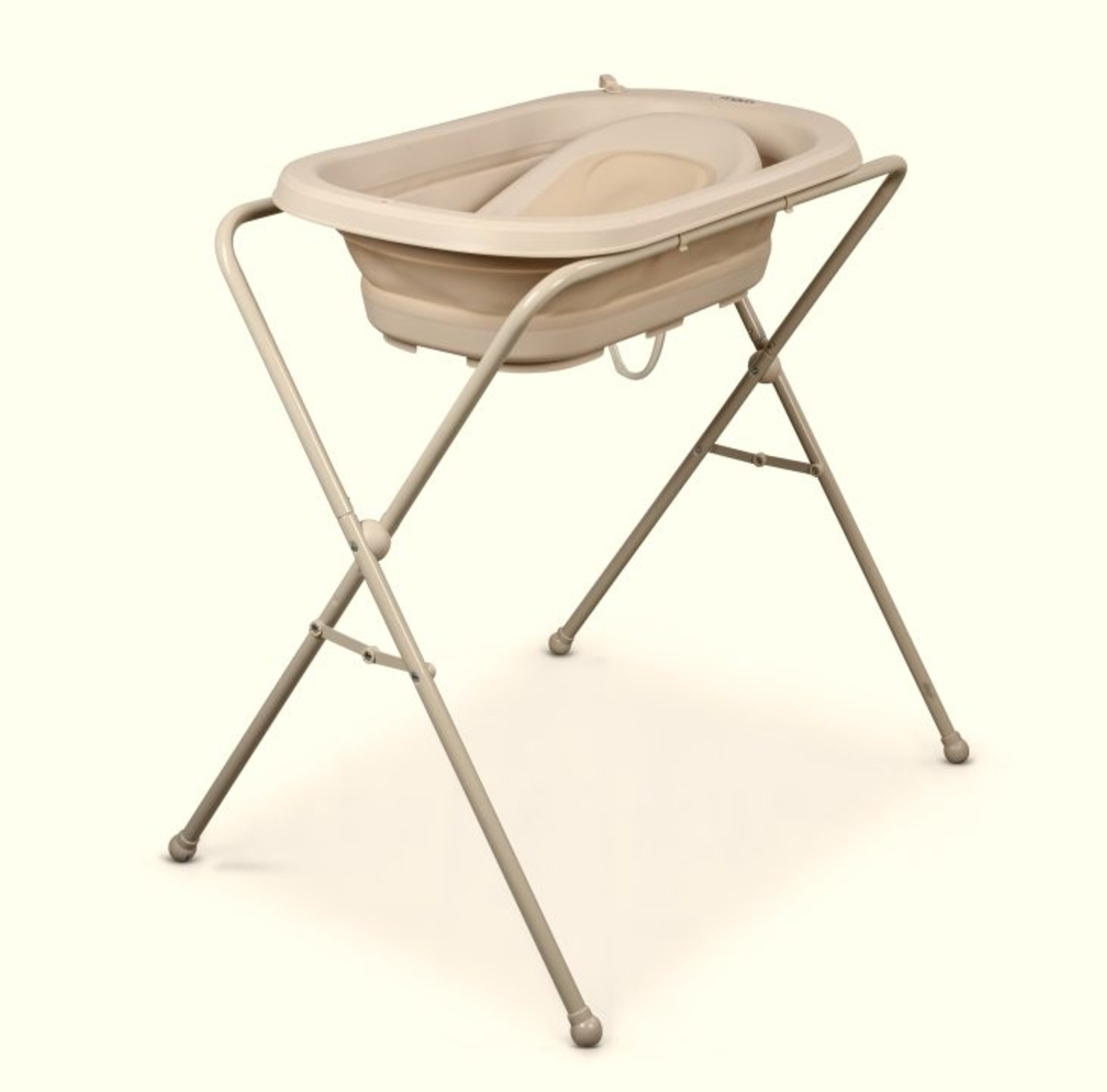 אמבטיה סיליקון מתקפלת כולל מעמד צינורית ומושב אמבטיה דפני מתקפל BEBE