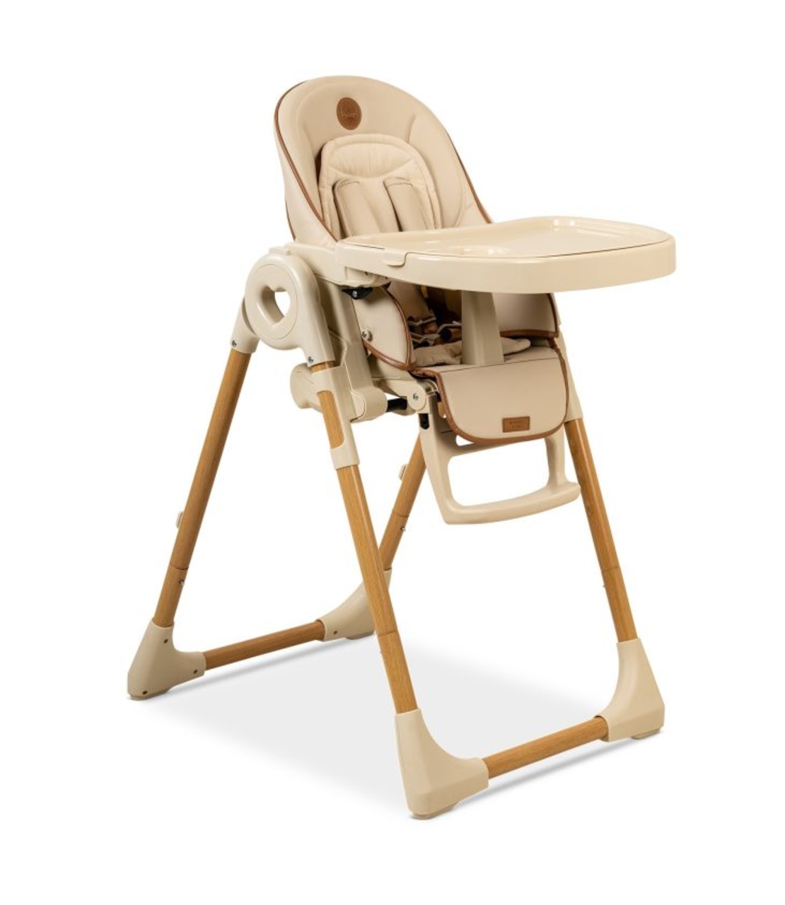 כסא אוכל לתינוק ולילד BÉBÉ דגם woody בז' עץ