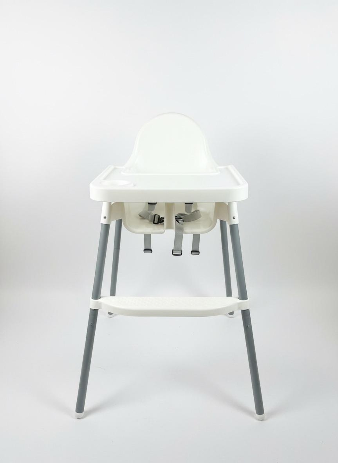 כיסא אוכל 2ב1 אפור TWINY