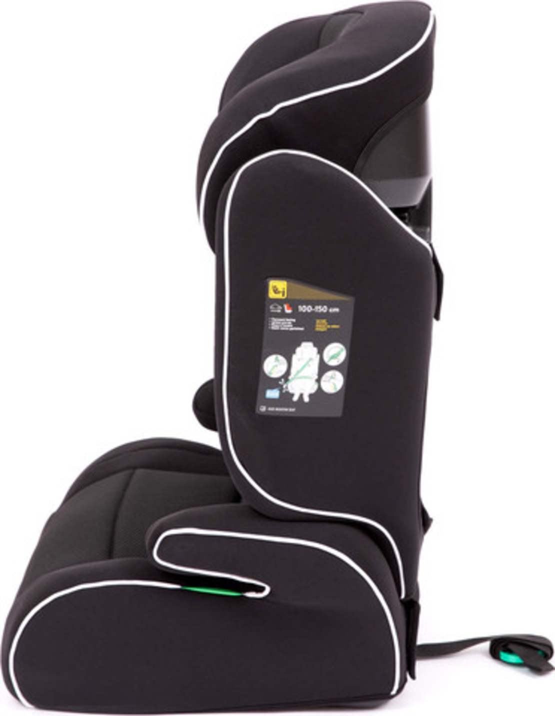 בוסטר ישיבה כולל משענת לרכב בתקינה חדשה דגם Sport R129 צבע הבוסטר שחור