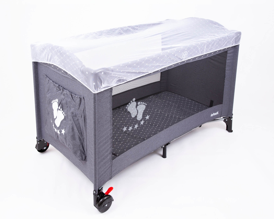 לול פלטינום דו קומתי PLATINUM - אפור כהה Dark Grey Quilt Infanti