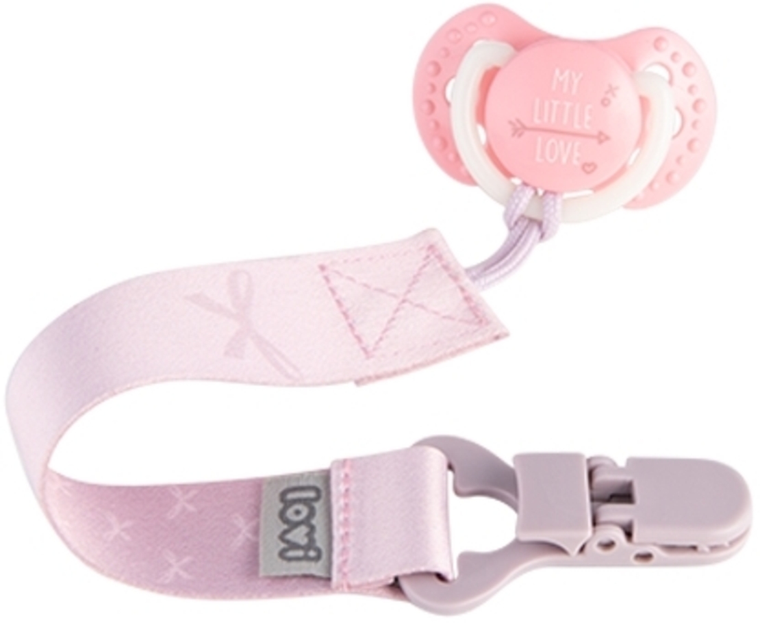 מחזיק מוצץ מהדורת Baby Shower מבית Lovi - ורוד