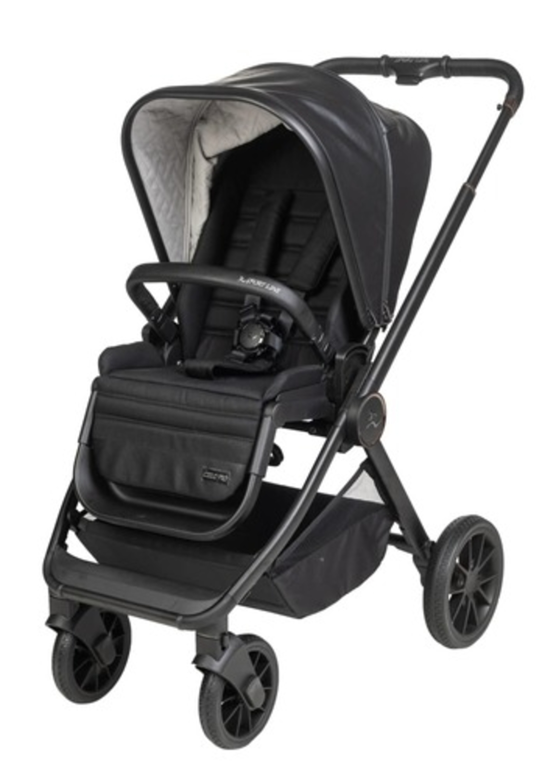 עגלת סיאלו פרו מהדורה מיוחדת Cielo Pro Leather קולקציית 2023 עור שחור