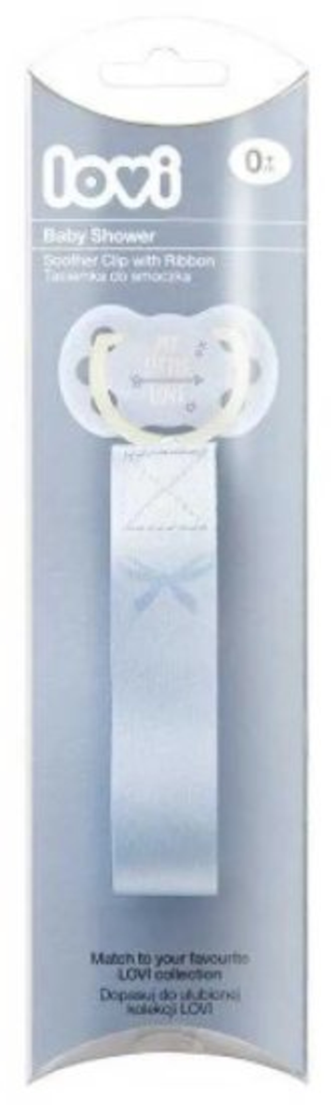 מחזיק מוצץ מהדורת Baby Shower מבית Lovi -תכלת