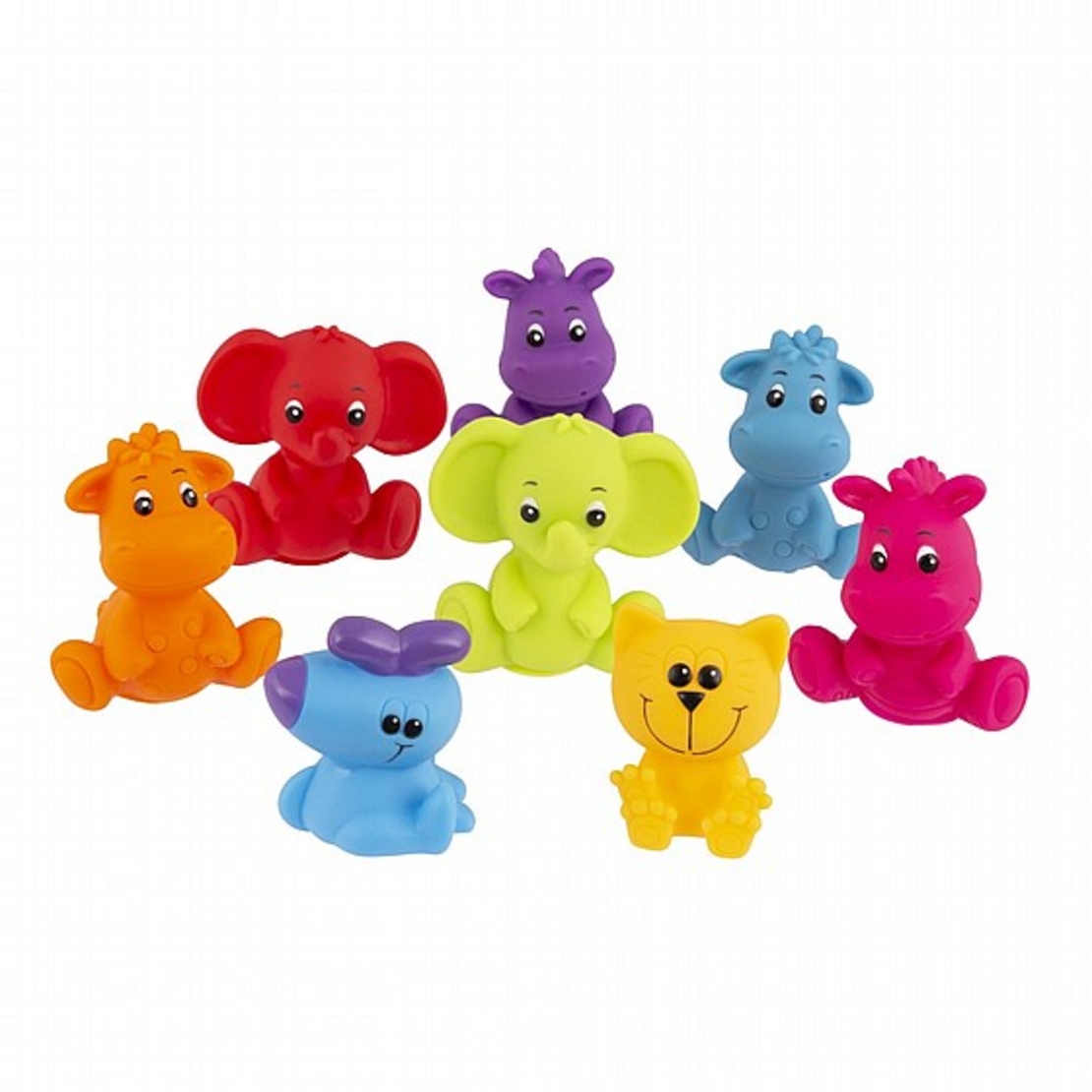 דמויות ג'ונגל לאמבטיה 8 יחידות פלייגרו PLAYGRO