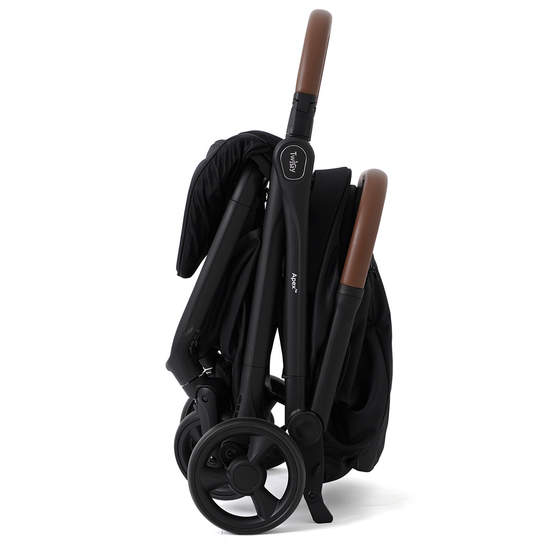 טיולון טוויגי אייפקס שחור ידית חומה – ™Twigy Apex
