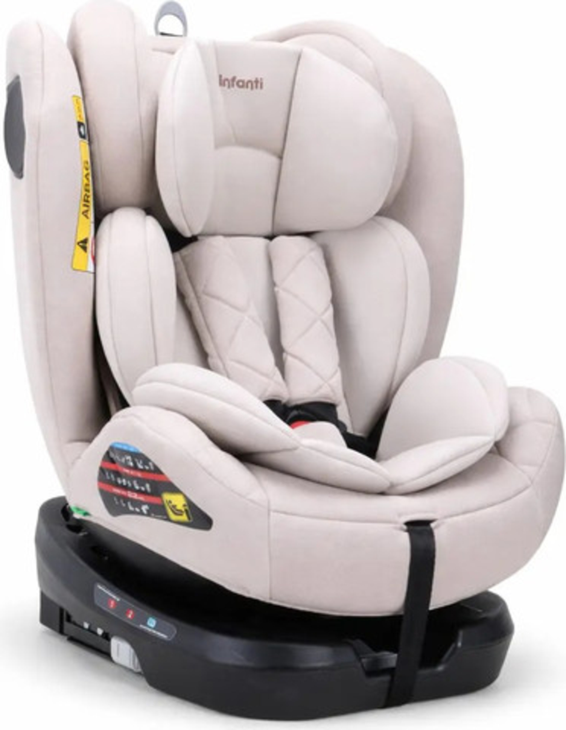 כסא בטיחות מלידה ועד גובה 150 סמ I-Twist DLX צבע בז