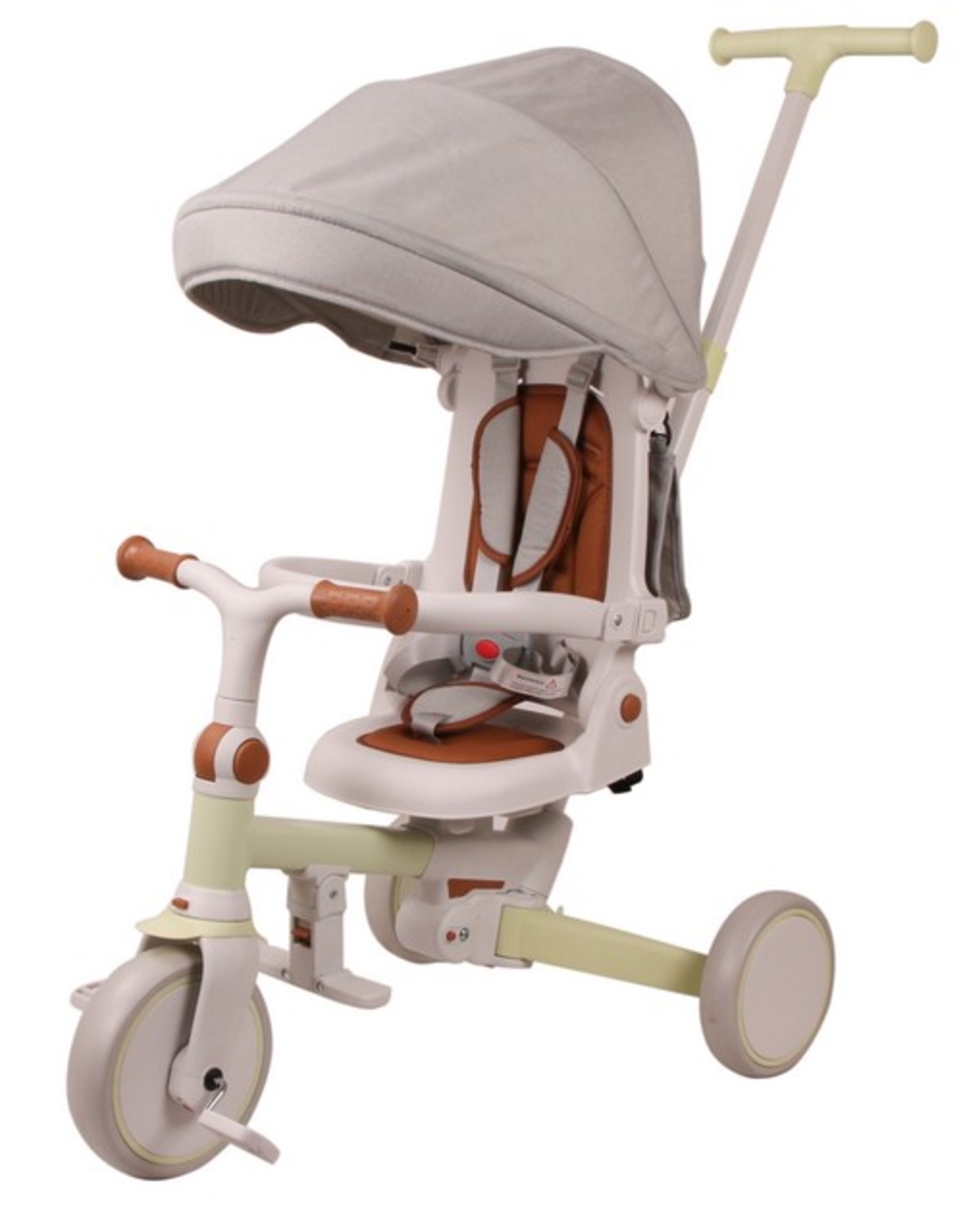 תלת אופן 4-1 PREMIUM שמנת מנטה שילוב חום infanti