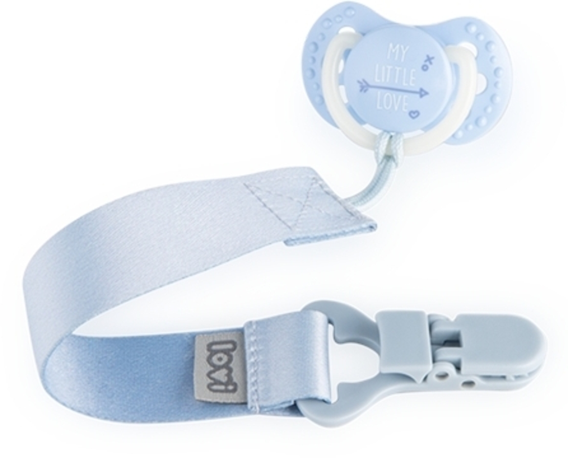 מחזיק מוצץ מהדורת Baby Shower מבית Lovi -תכלת